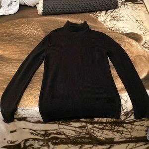 H&M black oversized turtleneck sweater